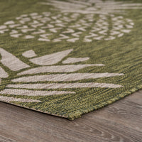 5? x 7? Green Pineapple Indoor Outdoor Area Rug