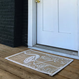 5? x 7? Tan Flamingo Indoor Outdoor Area Rug