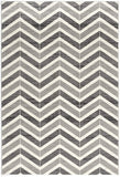 2? x 4? Gray Distressed Chevron Area Rug