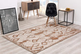 5? x 8? Brown Rust Distressed Area Rug