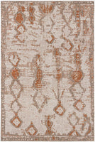 5? x 8? Brown Rust Distressed Area Rug