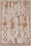 5? x 8? Brown Rust Distressed Area Rug