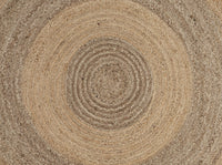 Two Toned Natural Jute Area Rug