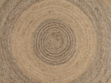 Two Toned Natural Jute Area Rug