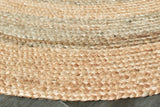 Two Toned Natural Jute Area Rug