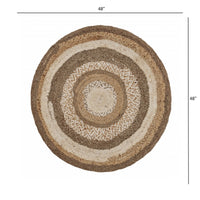 Multicolored Concentric Boutique Jute Rug