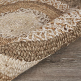 Multicolored Concentric Boutique Jute Rug