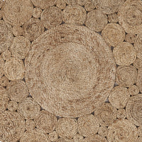 Dazzling Concentric Natural Boutique Jute Rug