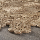 Dazzling Concentric Natural Boutique Jute Rug