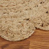 Sunshine Golden Natural Jute Area Rug