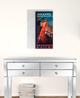 24" x 36" Vintage 1935 Atlantic City Travel Poster Wall Art