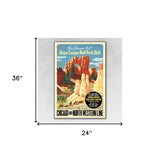 36" x 54" Vintage 1950s Bryce Canyon National Park Wall Art