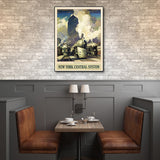 24" x 32" New York Railroad Vintage Travel Poster Wall Art