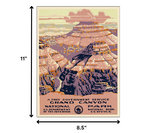 36" x 48" Grand Canyon c1938 Vintage Travel Poster Wall Art