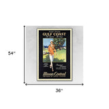 36" x 54" Gulf Coast Golf 1932 Vintage Travel Poster Wall Art