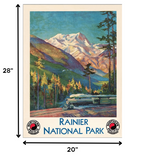 36" x 48" Rainier National Park c1920s Vintage Travel Poster Wall Art