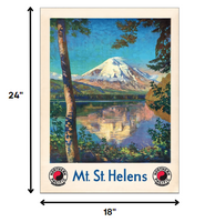 36" x 48" Mt. St. Helens c1920s Vintage Travel Poster Wall Art