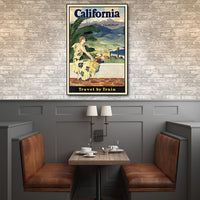 36" x 54" Vintage 1934 California Travel Poster Wall Art
