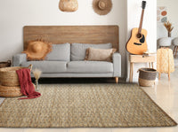 9? x 12? Tan Classic Interwoven Area Rug