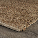 8? x 10? Natural Toned Chevron Pattern Area Rug