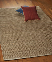 8? x 10? Natural Toned Chevron Pattern Area Rug