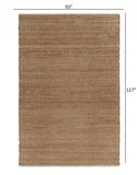 8? x 10? Natural Toned Chevron Pattern Area Rug