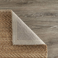 8? x 10? Natural Toned Chevron Pattern Area Rug