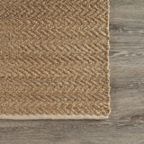 8? x 10? Natural Toned Chevron Pattern Area Rug