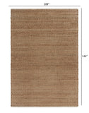 8? x 10? Natural Toned Chevron Pattern Area Rug