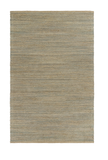 8? x 10? Tan and Blue Undertone Striated Area Rug