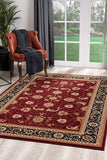 8? x 11? Red and Black Ornamental Area Rug