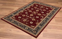 8? x 11? Red and Black Ornamental Area Rug