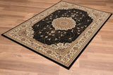 4? x 6? Black and Beige Embellished Area Rug