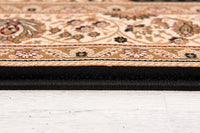 4? x 6? Black and Beige Embellished Area Rug