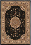 4? x 6? Black and Beige Embellished Area Rug