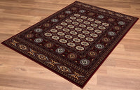 2? x 10? Red Eclectic Geometric Pattern Runner Rug