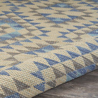 3? x 5? Blue Decorative Lattice Area Rug