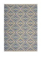 3? x 5? Blue Decorative Lattice Area Rug