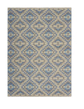 3? x 5? Blue Decorative Lattice Area Rug