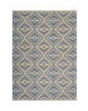 3? x 5? Blue Decorative Lattice Area Rug