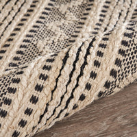 8? x 10? Black and Blush Chevron Stripe Area Rug