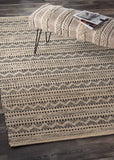 8? x 10? Black and Blush Chevron Stripe Area Rug