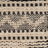 8? x 10? Black and Blush Chevron Stripe Area Rug