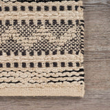 8? x 10? Black and Blush Chevron Stripe Area Rug