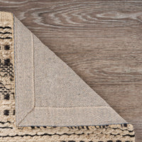 8? x 10? Black and Blush Chevron Stripe Area Rug
