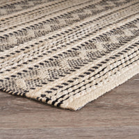 8? x 10? Black and Blush Chevron Stripe Area Rug