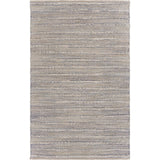 8? x 10? Blue and Cream Braided Jute Area Rug