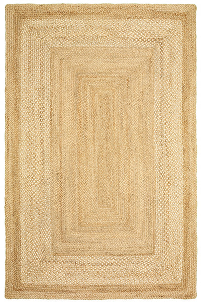 5? x 8? Classic Tan Bordered Area Rug