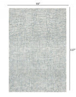 5? x 8? Tan and Ivory Grid Area Rug