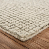 5? x 8? Tan and Ivory Grid Area Rug